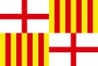 Flagge von Barcelona