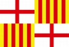 Flagge von Barcelona