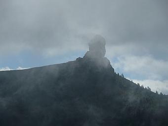 Roque Nublo in Wolken / Quelle: eigene