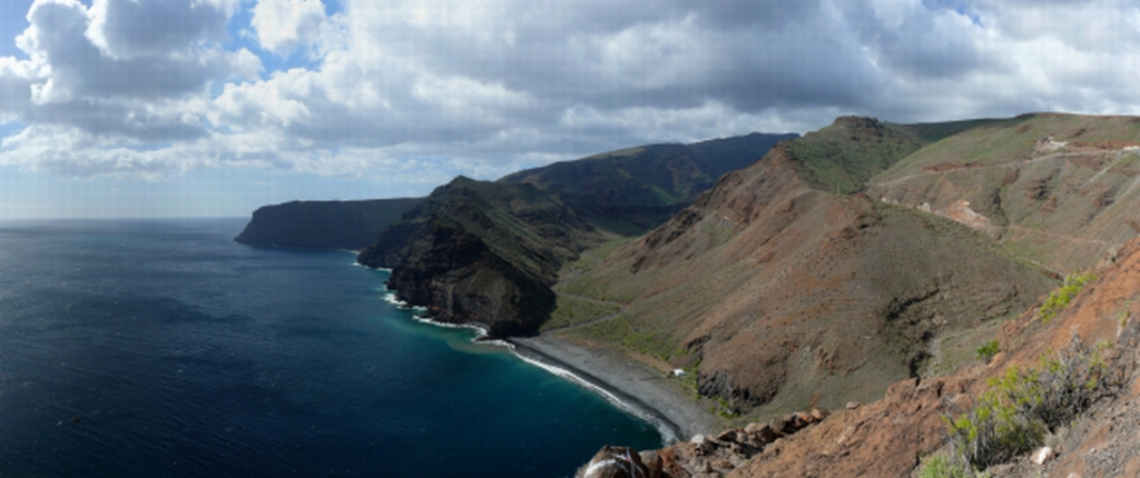 La Gomera - Panorama zur Playa de la Guancha