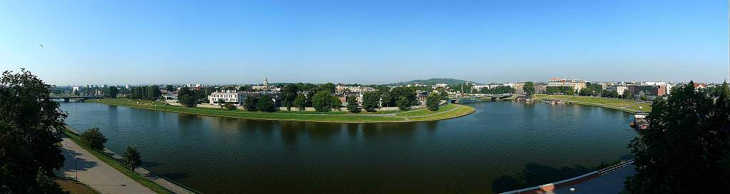 Krakau - Panorama 5 (Die Weichsel)