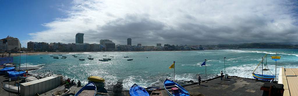 Gran Canaria / Panorama 10 - Las Palmas de Gran Canaria (Playa de las Canteras)